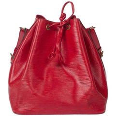 Vintage Louis Vuitton  Noe PM in red Epi leather