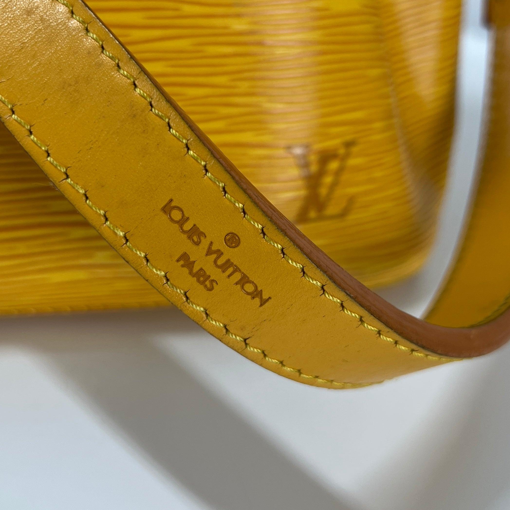 Louis Vuitton Noé PM Shoulder Bag Epi Leather Yellow 1995 en vente 2