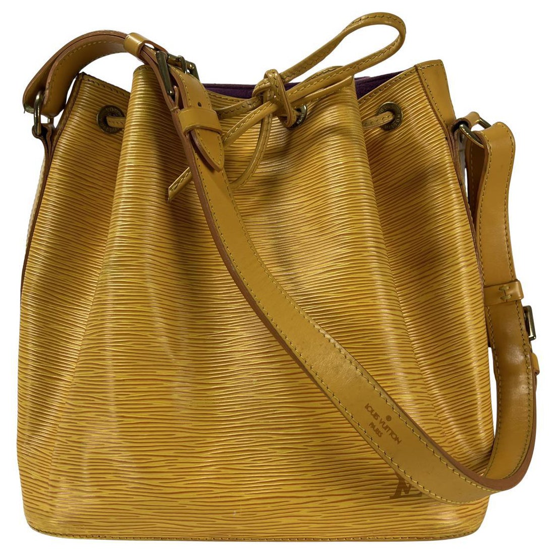 Louis Vuitton Noé PM Shoulder Bag Epi Leather Yellow 1995