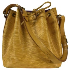 Louis Vuitton Noé PM Shoulder Bag Epi Leather Yellow 1995