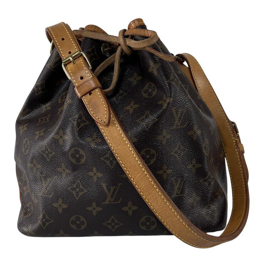 Louis Vuitton Noé PM Shoulder Bag Monogram Canvas Silver 1994 en vente