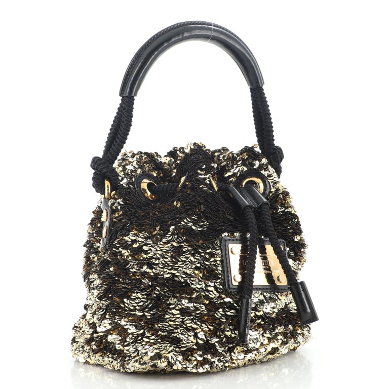 Louis Vuitton Limited Edition Black Mini Noe Rococo Bag - Yoogi's Closet