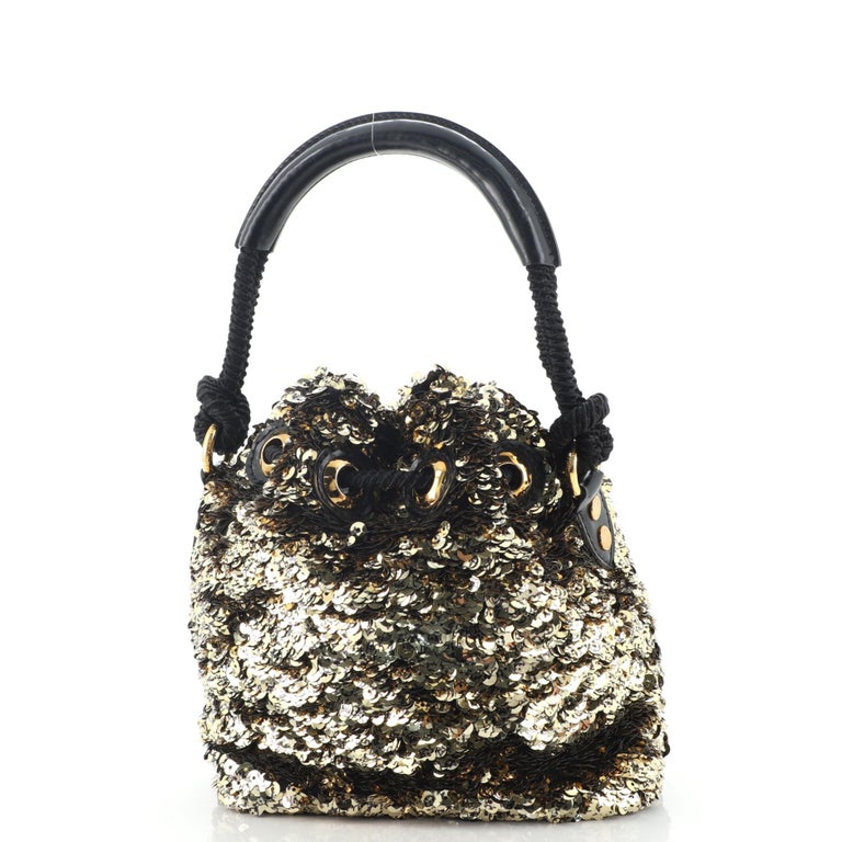 Louis Vuitton Noe Rococo Handbag Sequins Mini