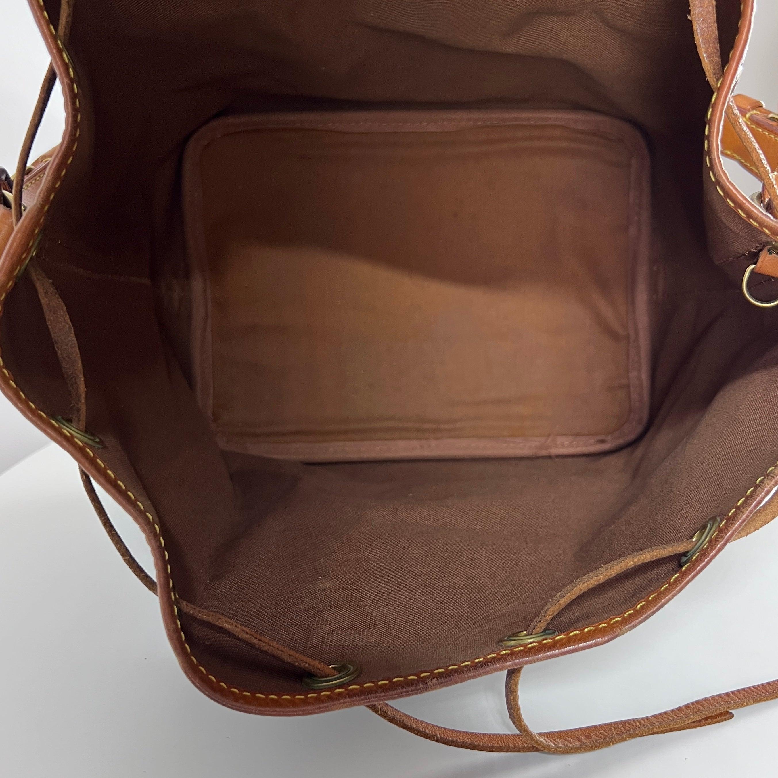 Louis Vuitton Noé Shoulder Bag Monogram Canvas Brown 1990s en vente 5