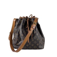 Louis Vuitton Noé Shoulder Bag Monogram Canvas Brown 1990s