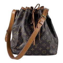 Louis Vuitton Noé Shoulder Bag Monogram Canvas Brown 1990s