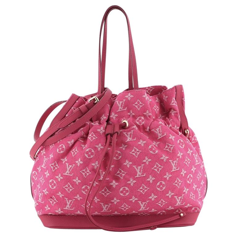 Louis Vuitton Noefull Handbag Denim MM at 1stDibs