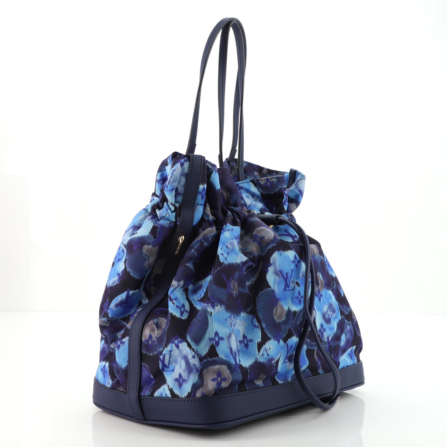 Purple Louis Vuitton Noefull Handbag Ikat Nylon MM