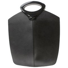 Louis Vuitton Noir Demi-lune 870047 Black Leather Tote