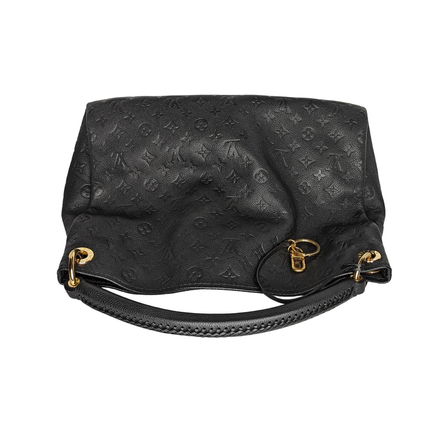 Louis Vuitton Noir Empreinte Monogram Artsy MM Hobo 2