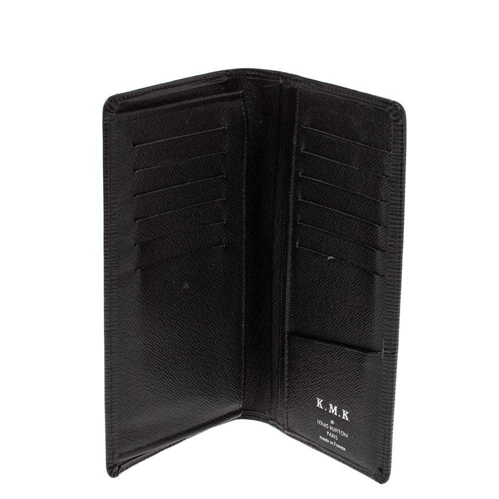 Louis Vuitton Noir Epi Leather Brazza Wallet 2