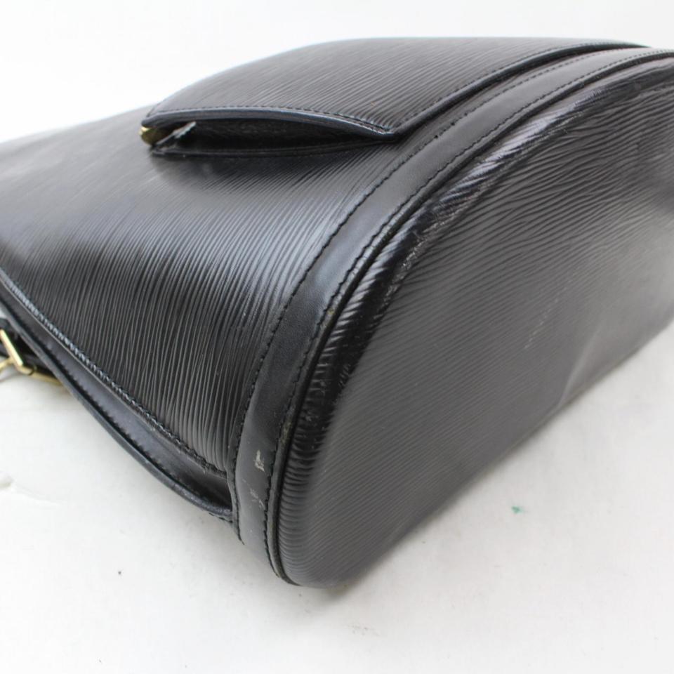 Louis Vuitton Noir Gobelins 869305 Black Leather Backpack For Sale 2
