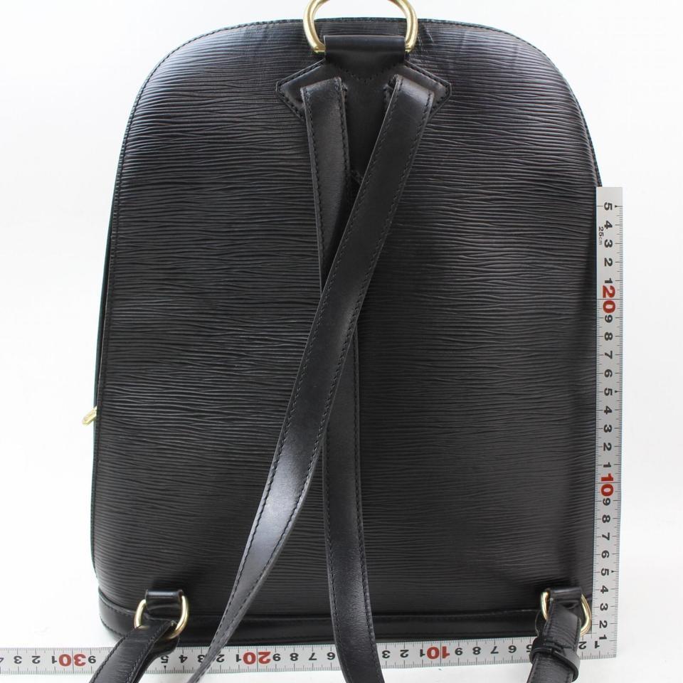 Louis Vuitton Noir Gobelins 869305 Black Leather Backpack For Sale 6