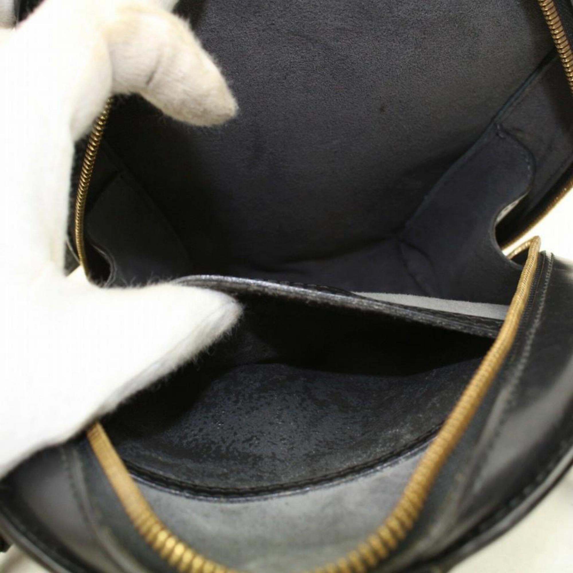 Louis Vuitton Noir Gobelins 870173 Black Leather Backpack In Good Condition For Sale In Forest Hills, NY