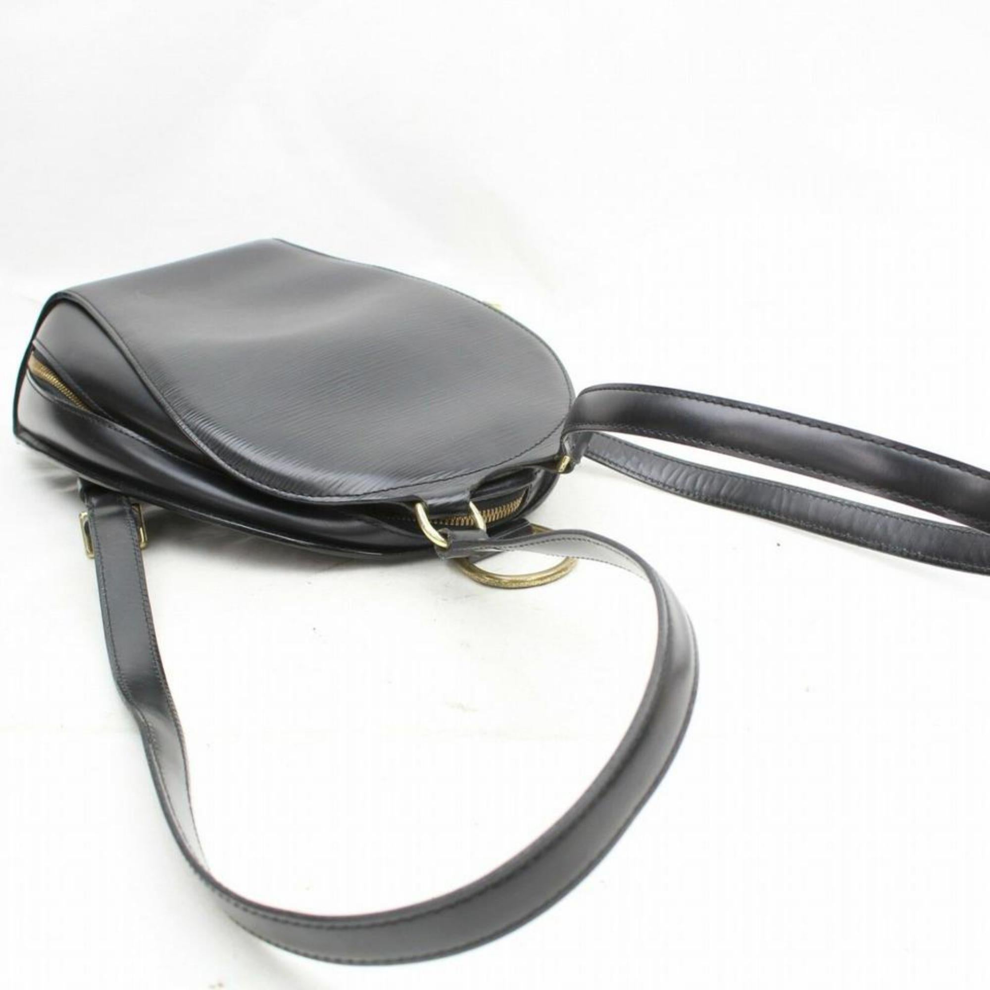 Women's Louis Vuitton Noir Gobelins 870173 Black Leather Backpack For Sale