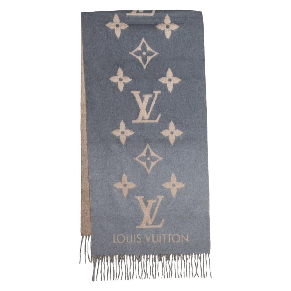 Louis Vuitton Noir Gris Ombre Reykjavik Cashmere Scarf at 1stDibs | louis vuitton ombre scarf, vuitton reykjavik cashmere scarf, lv ombre scarf