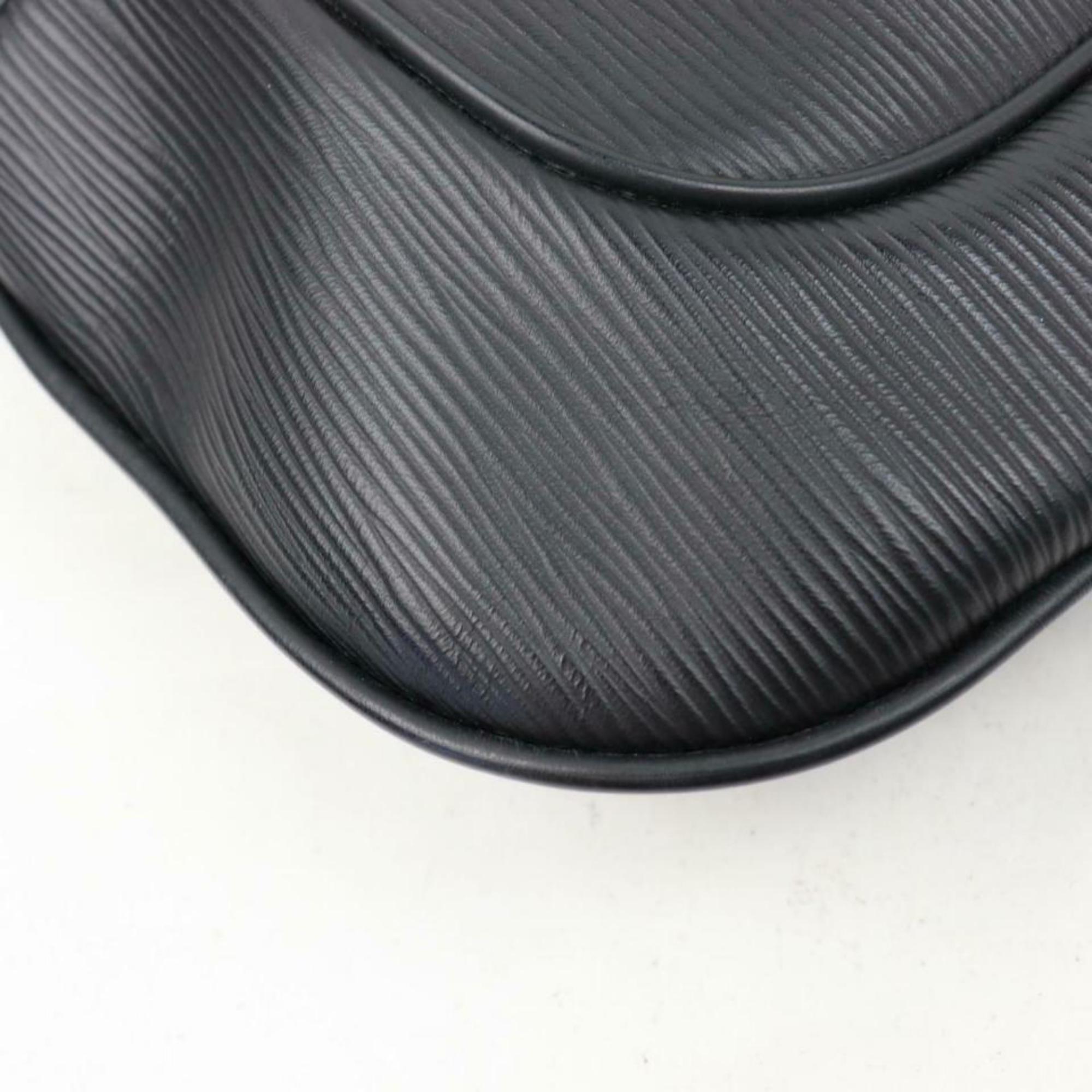 Louis Vuitton Noir Matsy 870348 Black Leather Shoulder Bag For Sale 7