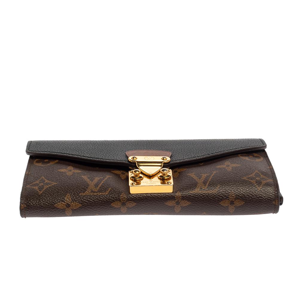 Louis Vuitton Noir Monogramm Canvas und Leder Metis Geldbörse im Zustand „Relativ gut“ in Dubai, Al Qouz 2