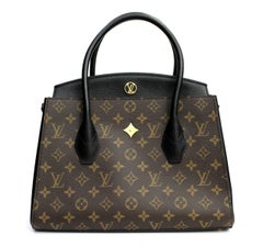 LOUIS VUITTON Noir Monogram Canvas Florine Bag
