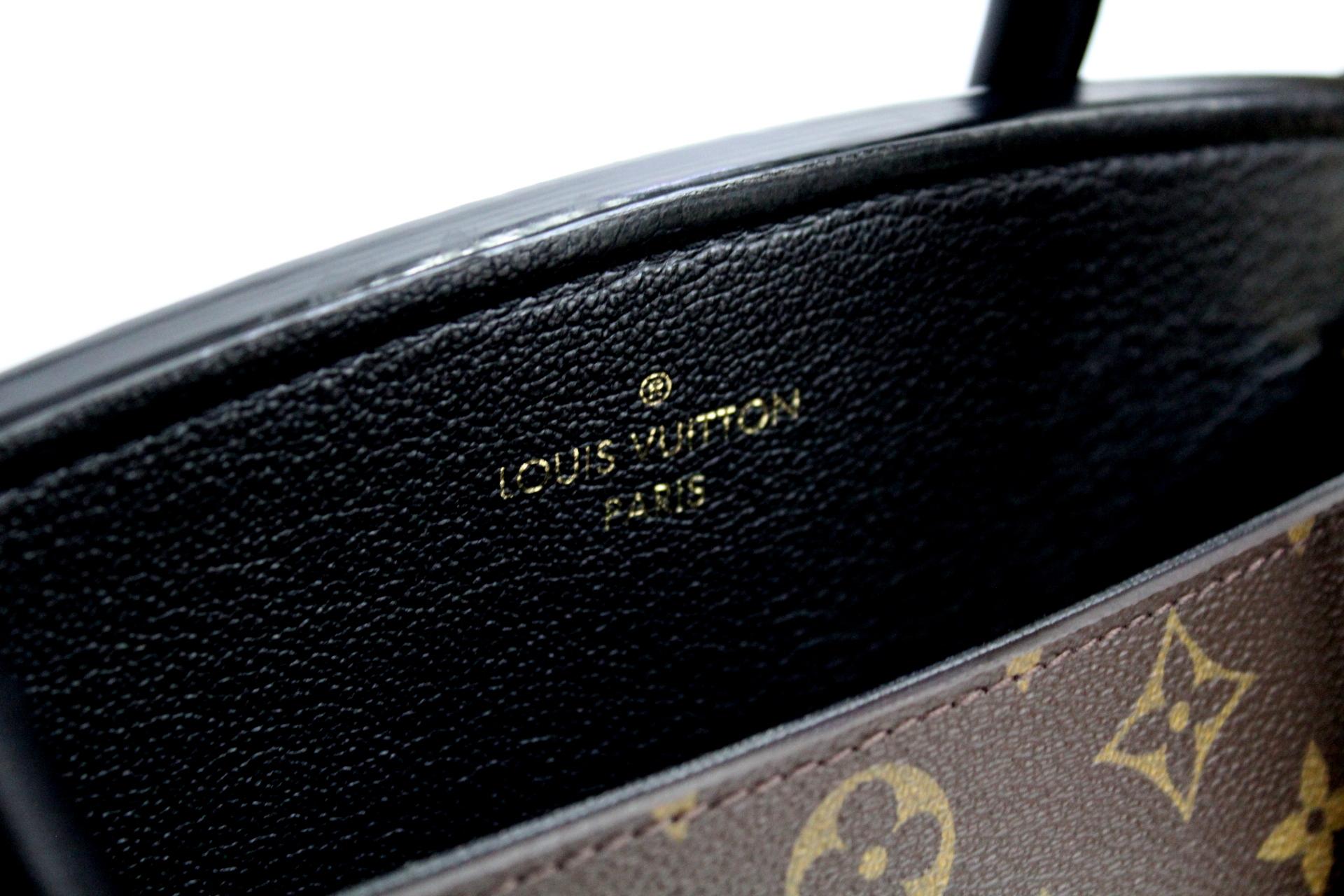 Black LOUIS VUITTON Noir Monogram Canvas Florine Bag