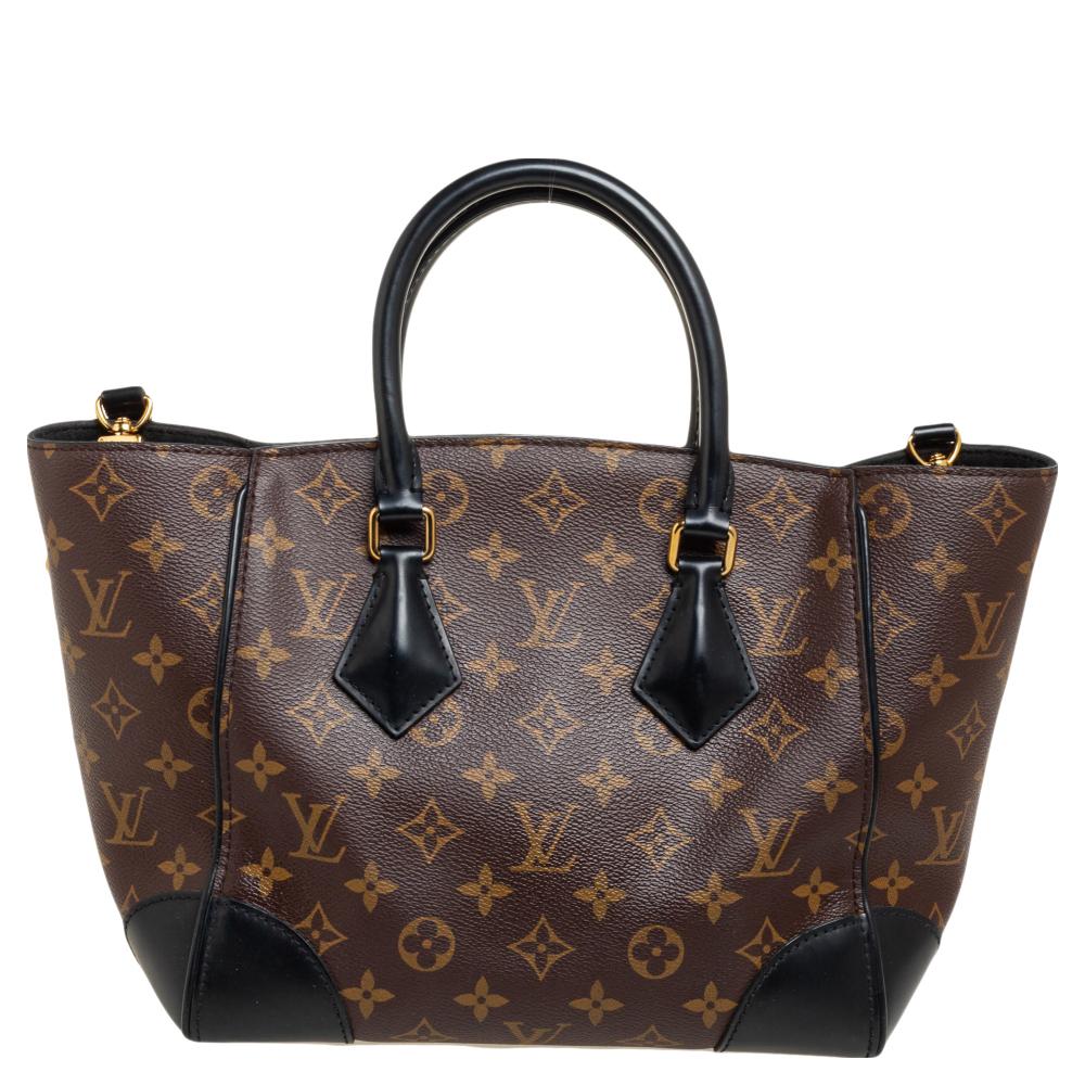 Every handbag from Louis Vuitton is valued for its durability, style, and functionality. This Phenix Bag, like all the other LV handbags, is durable and stylish. It is crafted using the Noir Monogram canvas on the exterior with black leather