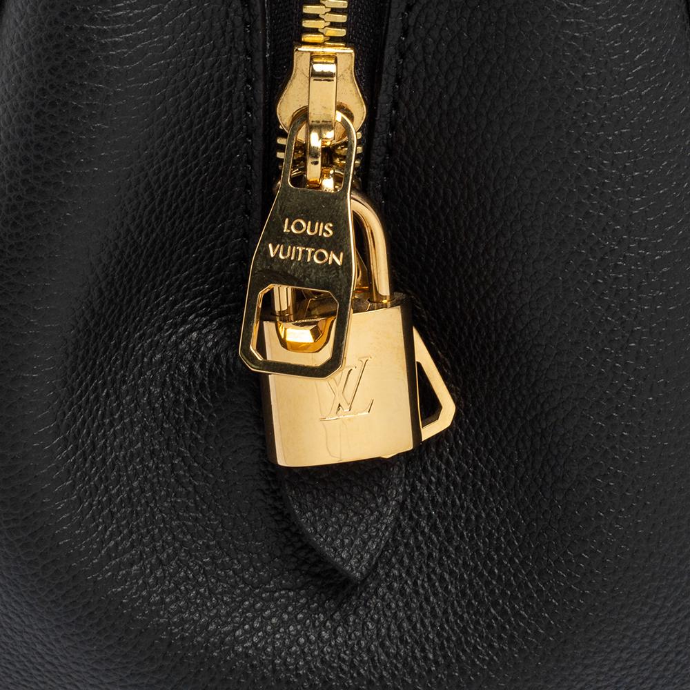 Louis Vuitton Noir Monogram Empreinte Leather Montaigne BB Bag 2