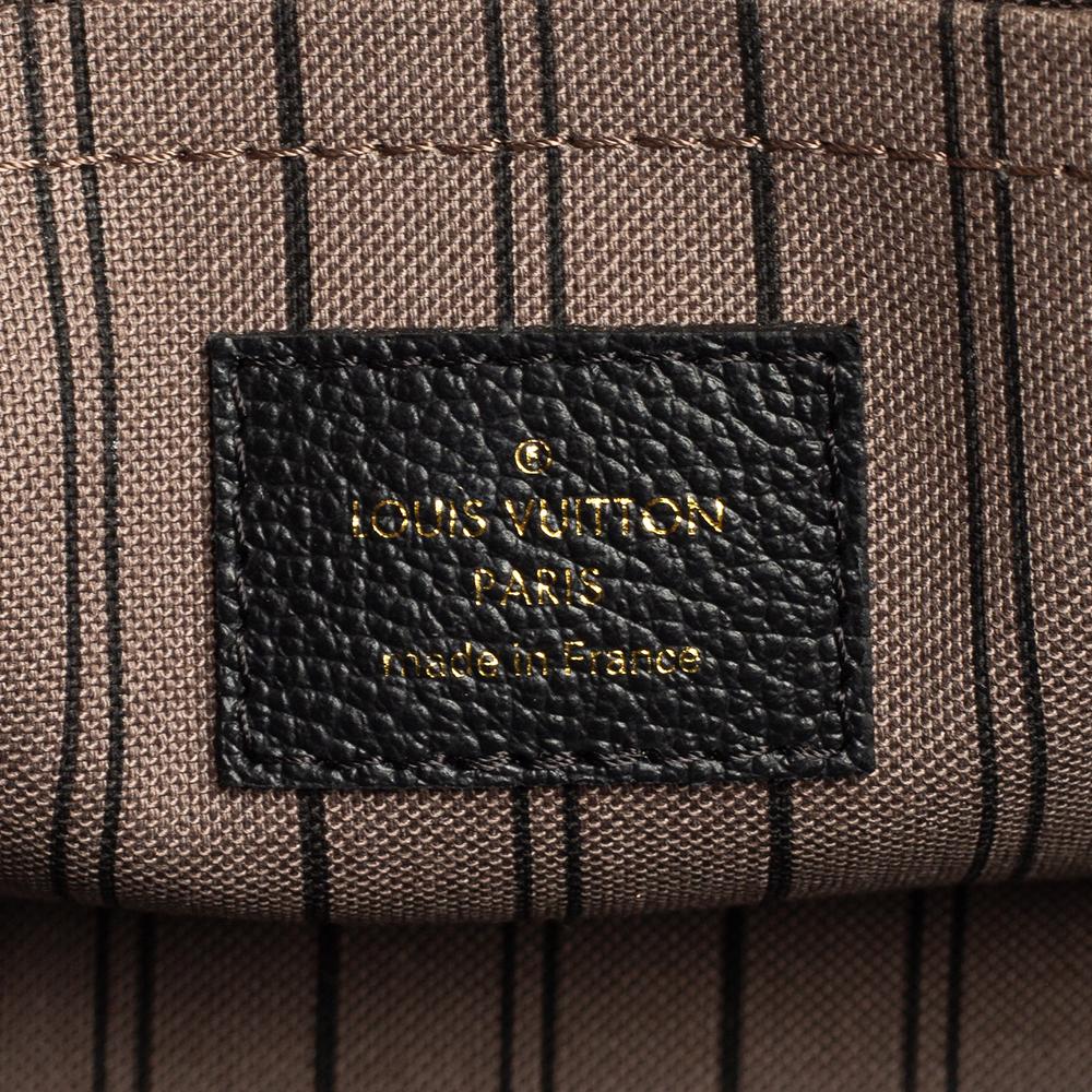 Louis Vuitton Noir Monogram Empreinte Leather Montaigne BB Bag 4