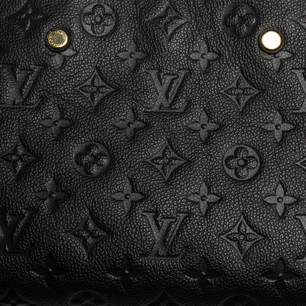 Louis Vuitton Noir Monogram Empreinte Leather Montaigne BB Bag 1