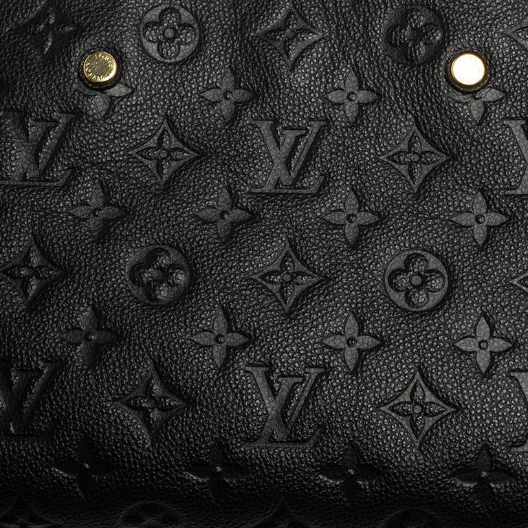 Louis Vuitton Noir Monogram Empreinte Leather Montaigne BB Bag 4