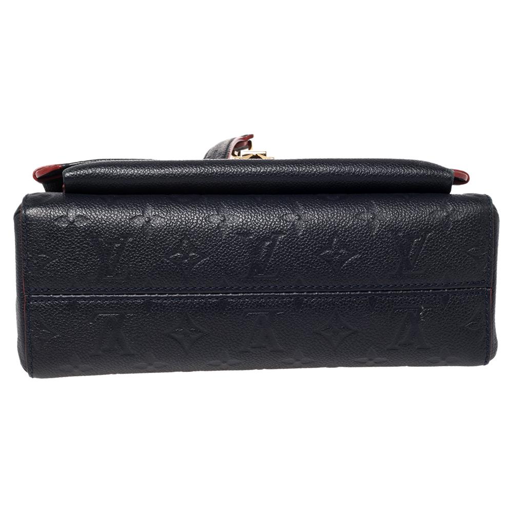 Louis Vuitton Noir Monogram Empreinte Leather Vavin PM Bag In Good Condition In Dubai, Al Qouz 2