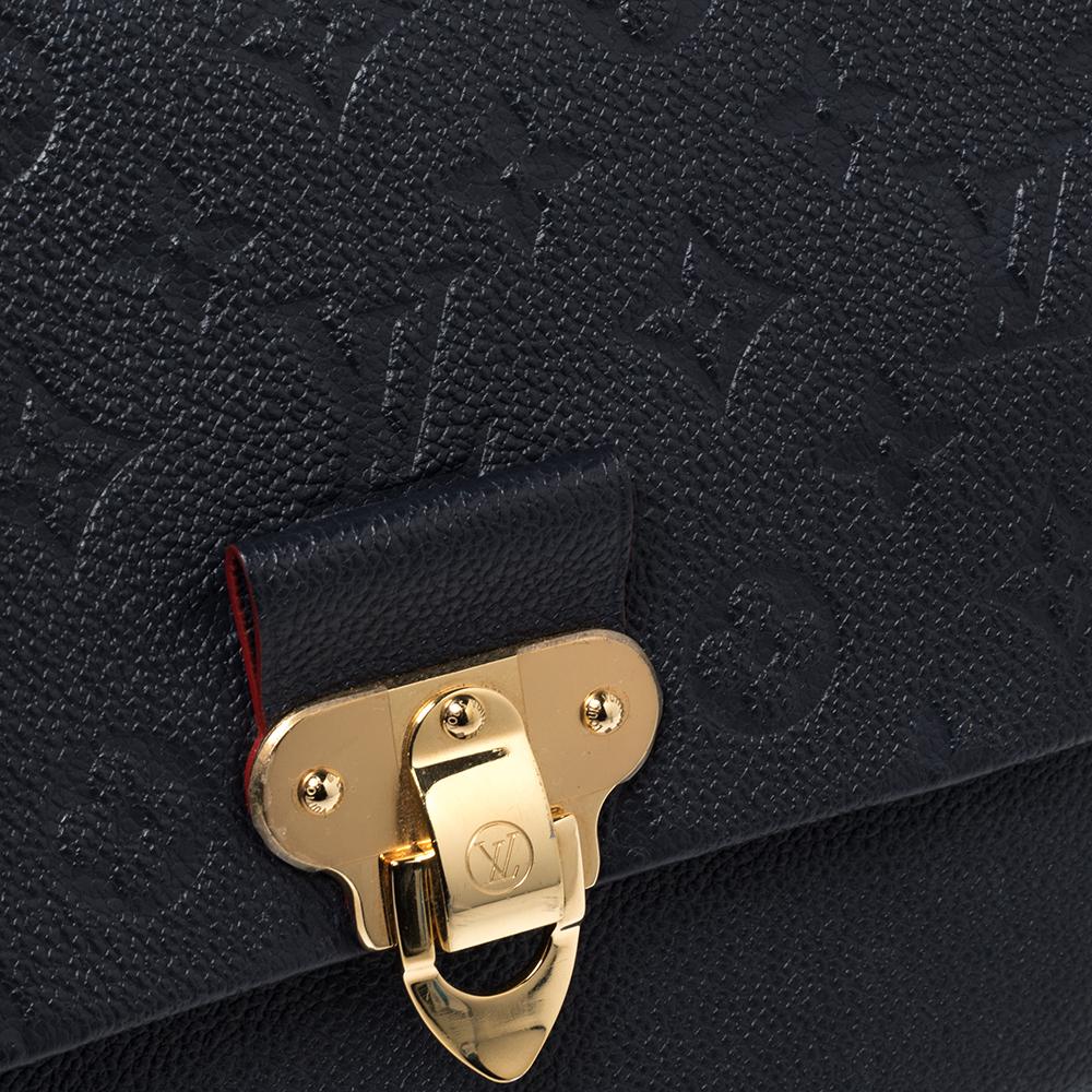 Louis Vuitton Noir Monogram Empreinte Leather Vavin PM Bag 2