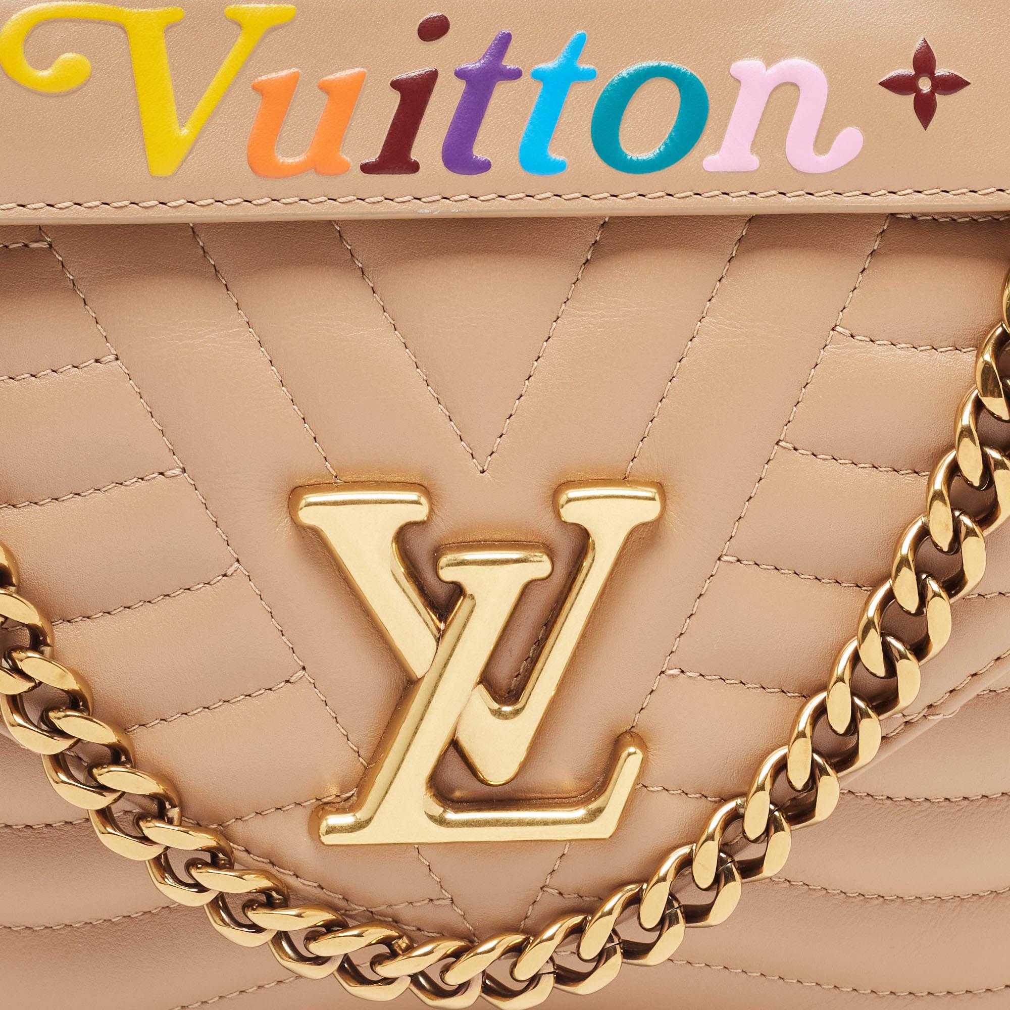 Louis Vuitton Noisette Leather New Wave MM Bag 1