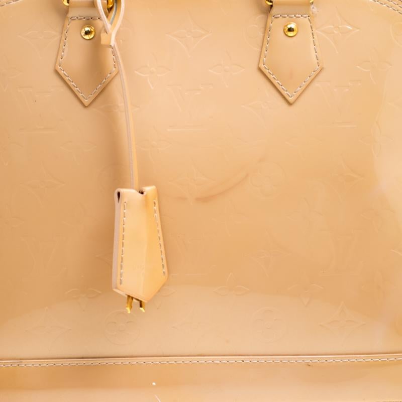 Louis Vuitton Noisette Monogram Vernis Alma PM Bag 6