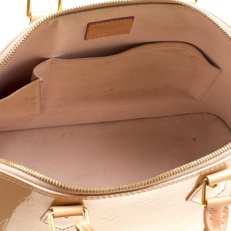 Louis Vuitton Noisette Monogram Vernis Alma PM Bag 3