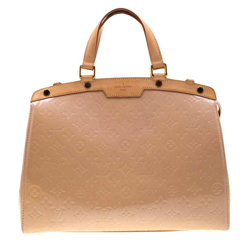 Louis Vuitton Noisette Monogram Vernis Brea GM Bag