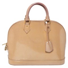 Louis Vuitton Noisette Monogram Vernis Leather Alma PM Bag