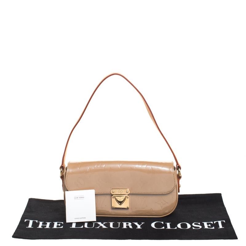 Louis Vuitton Noisette Monogram Vernis Malibu Street Clutch Bag 4