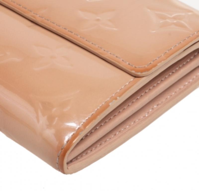 Louis Vuitton Noisette Monogram Vernis Sarah Portefeuille 2