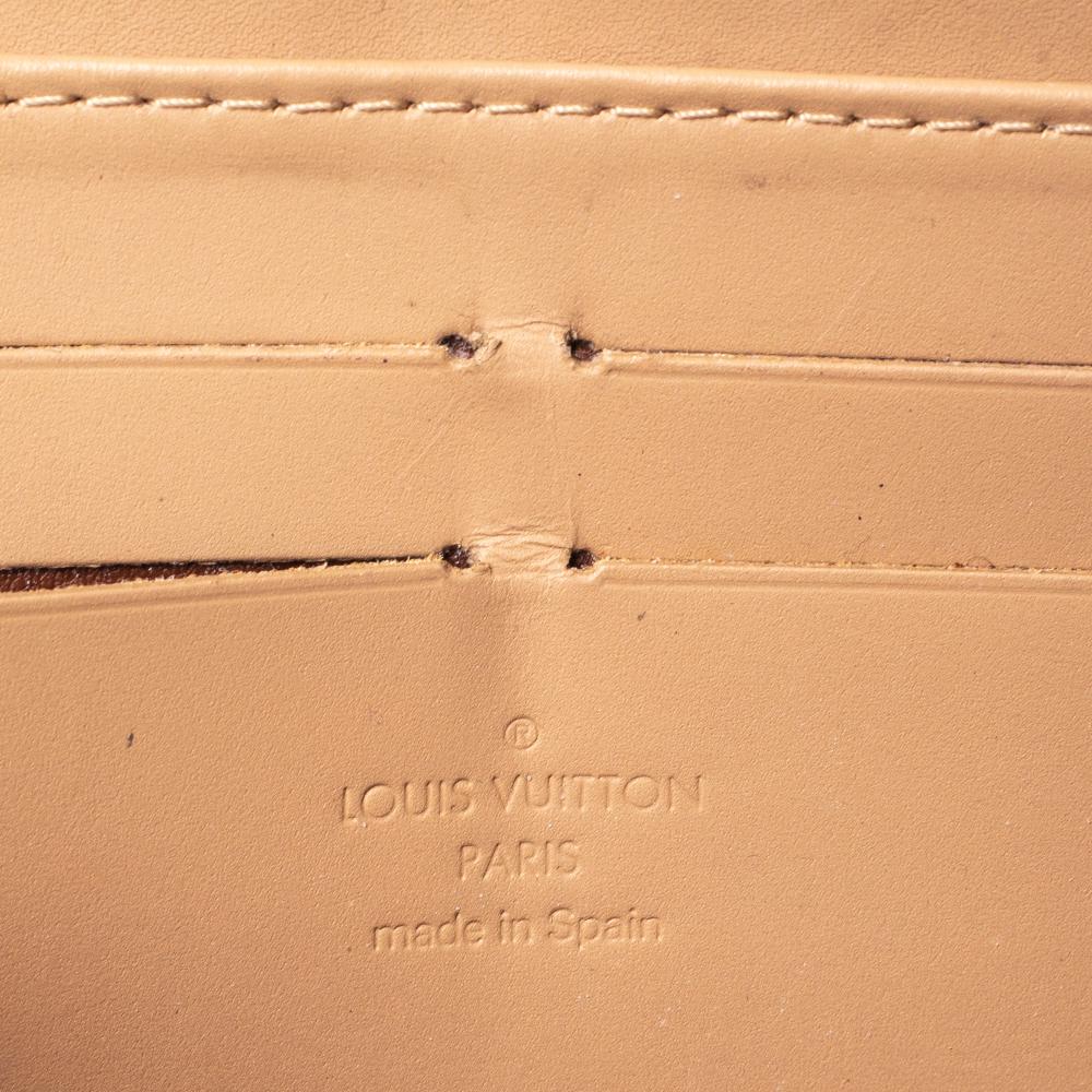 Louis Vuitton Noisette Monogram Vernis Zippy Wallet 4