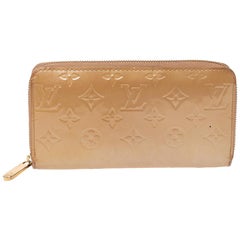 Louis Vuitton Noisette Monogramm Vernis Zippy Geldbörse