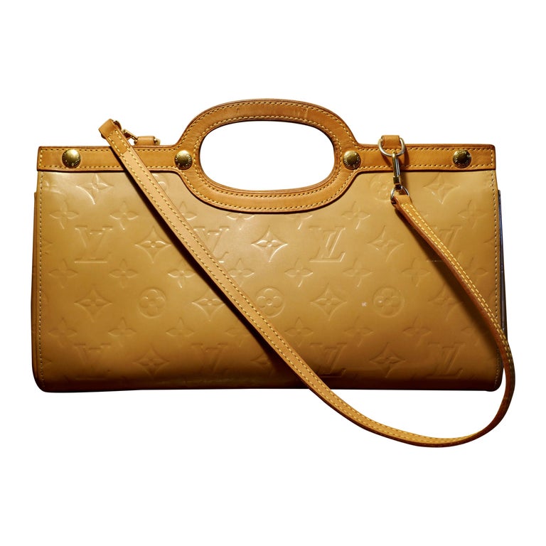 Louis Vuitton Noisette Vernis Roxbury Drive Bag   For Sale