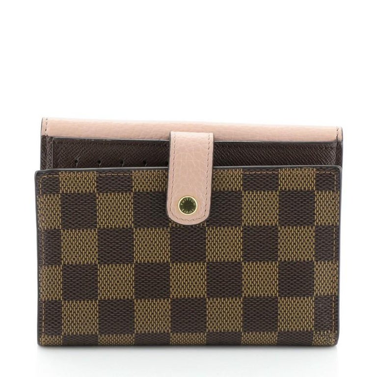 Louis Vuitton Normandy Compact Wallet Damier and Leather at 1stdibs