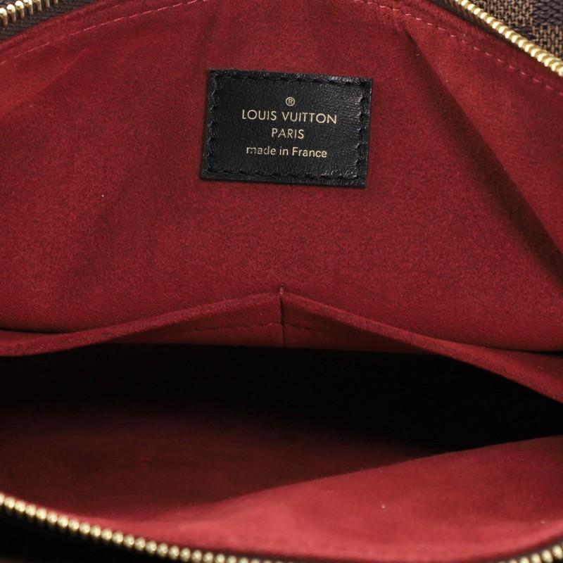 Black Louis Vuitton Normandy Handbag Damier with Shearling