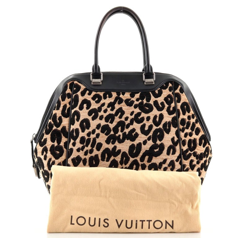 Louis Vuitton - North South Chenille Leopard Bag