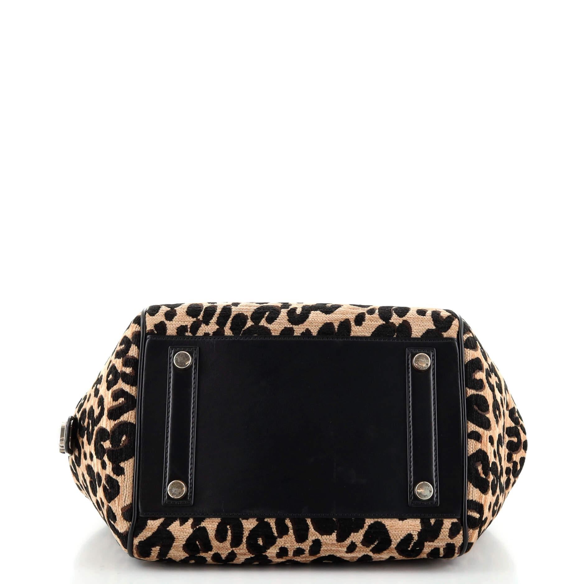 Black Louis Vuitton North South Bag Limited Edition Stephen Sprouse Leopard Che