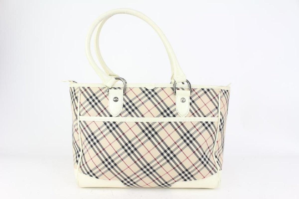 Louis Vuitton Nova Check White Shopper Tote Bag 824bur40 1