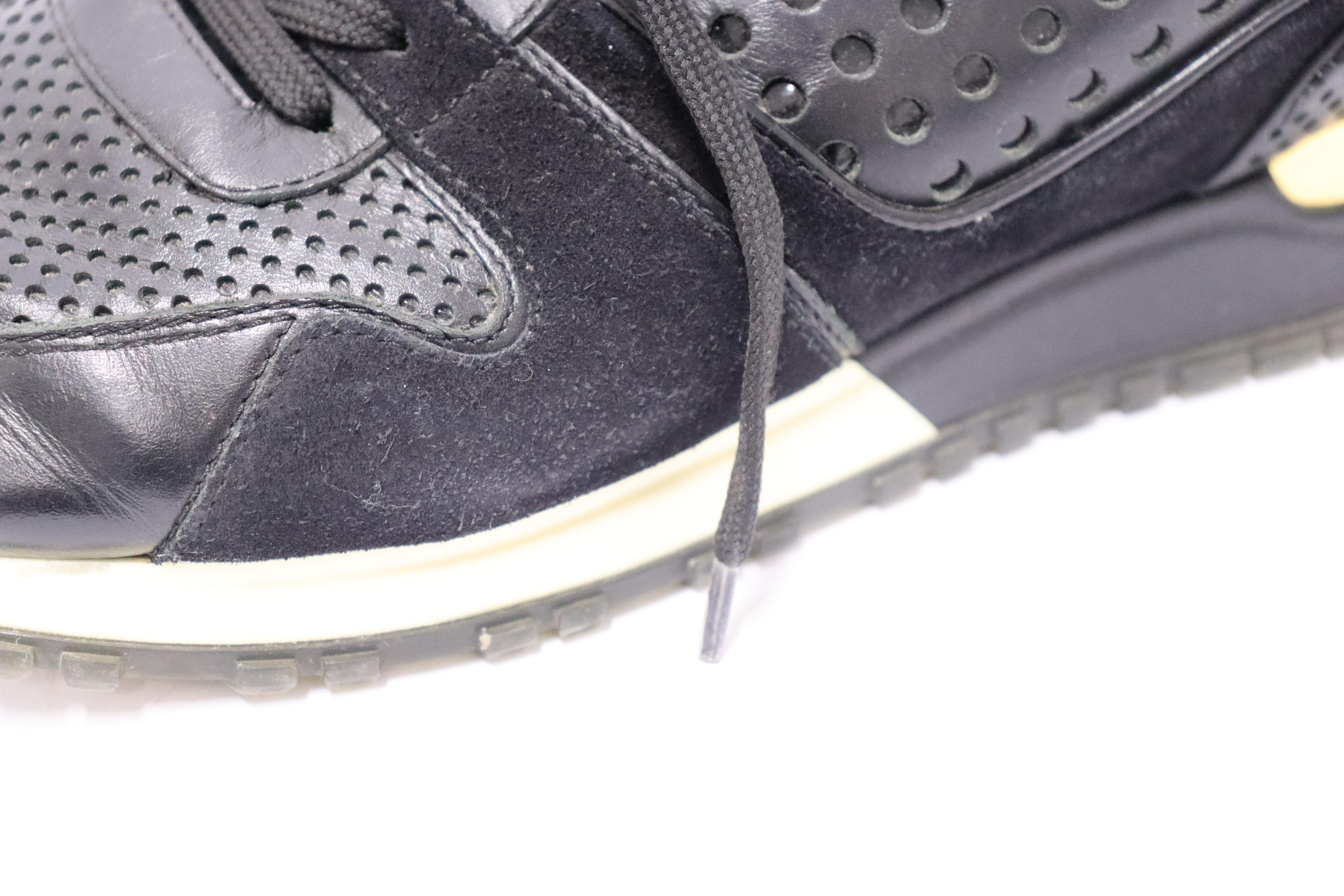 Louis Vuitton Nubuck Calfskin Perforated Run Away Sneakers Size EU 38 3