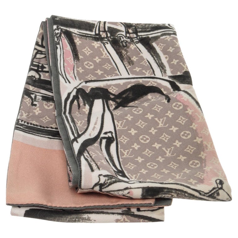 Buy 18.5x18.5 Authentic Louis Vuitton Silk Scarf Bag Design Online in India  
