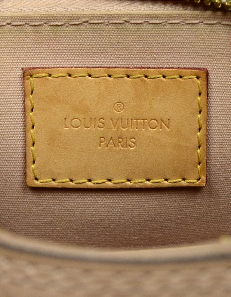 Louis Vuitton Nude Rose Angelique Monogram Vernis Alma BB Crossbody Bag For  Sale at 1stDibs