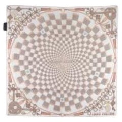 Louis Vuitton Nude Silk Damier Infinity Square 90x90